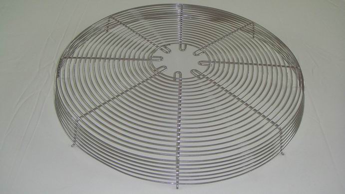 Zinc plated wire fan guard